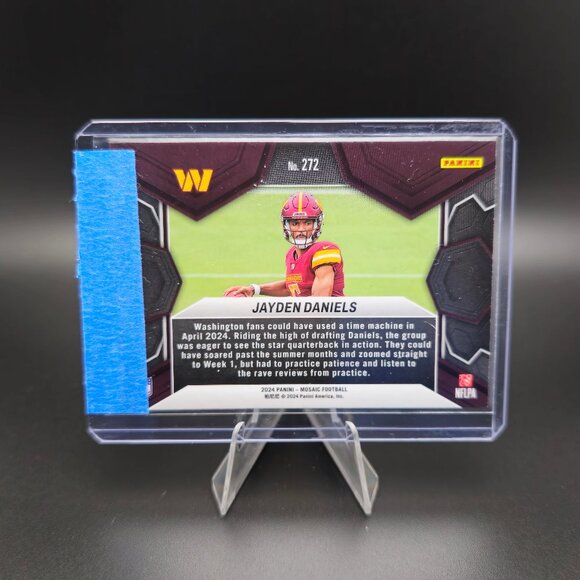 2024 Panini Mosaic Jayden Daniels RC "NFL Debut" Insert Washington Commanders - Picture 2 of 2
